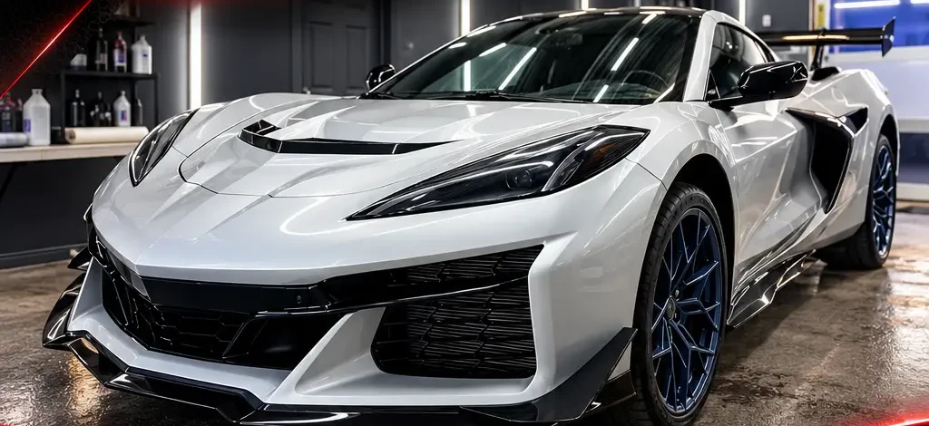 Corvette protégée par PPF XPEL, division automobile Avanguard